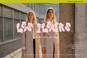 Les Fleurs a Wavy Fluid Font, a Sans Serif Font by Emma Make (Thumbnail 1 of 6)