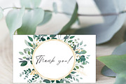 Watercolor Gold and Green Leaves, an Object Graphic by Kate Creative Studio (Thumbnail 8 of 8)
