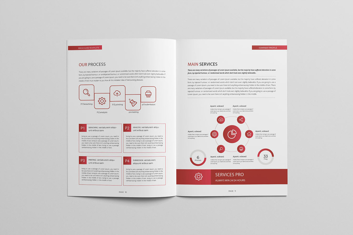 Company Profile Template WORD & INDD, a Brochure Template by Taiffco (Photo 4 of 8)