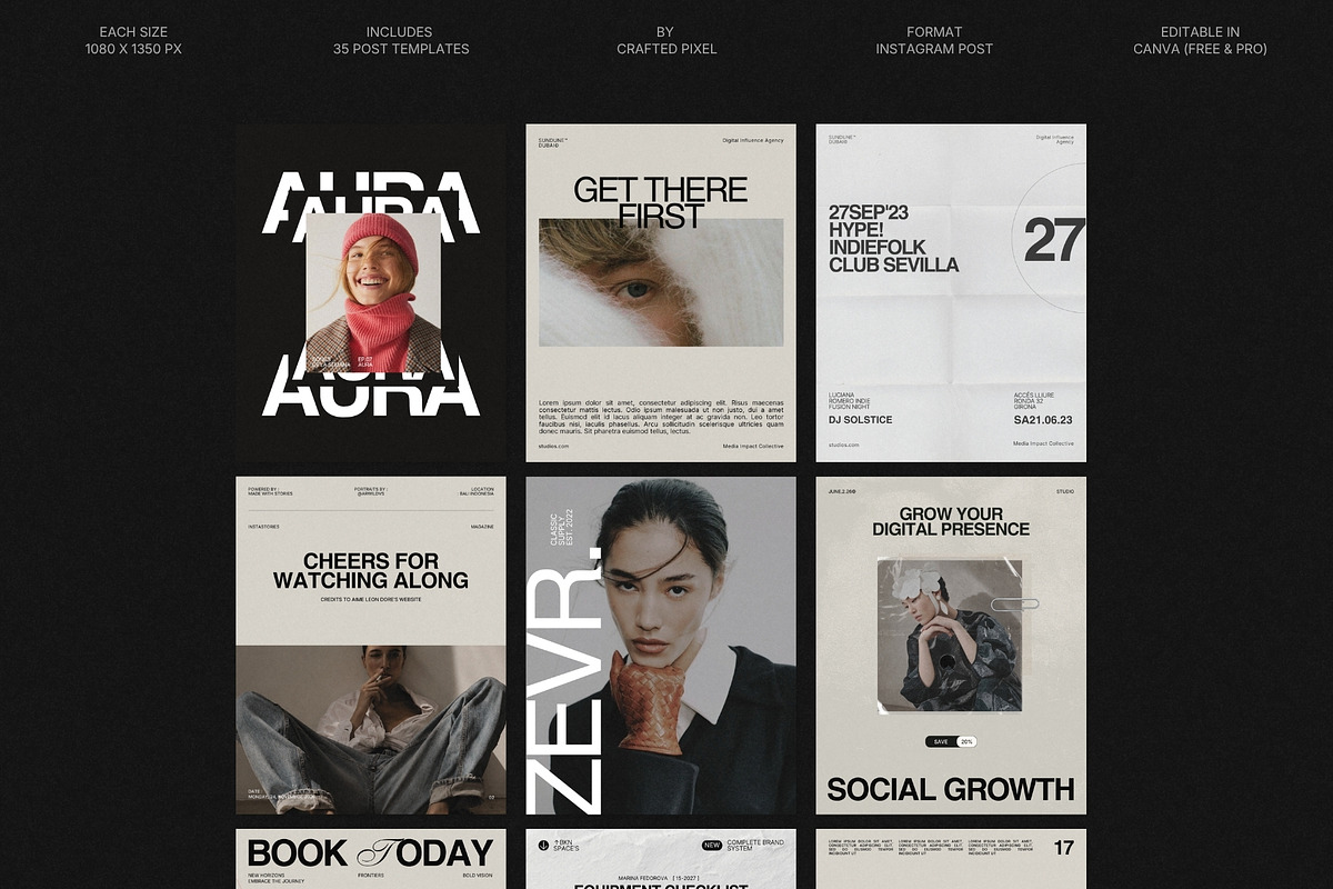 ZEVR | Social Media Kit (III), a Social Media Template by Crafted Pixel (Photo 1 of 10)
