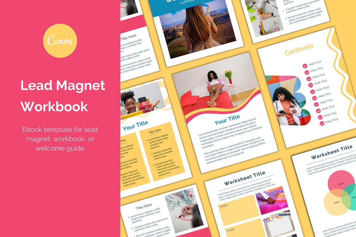 Colorful Lead Magnet Template, a Templates & Theme by Joanna Lane Designs (Photo 1 of 4)