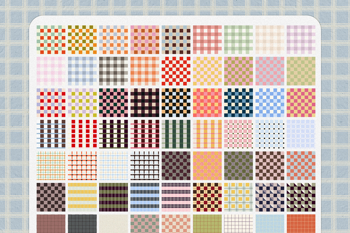 Checked Again: 100 patterns, a Pattern Graphic by Purple (Photo 11 of 12)