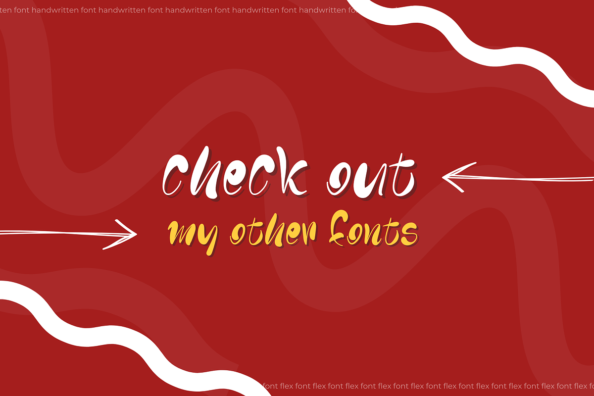 Flex Modern Font, a Script Font by typendy (Photo 11 of 11)