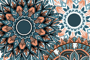 Boho Flowers - Mandala Patterns