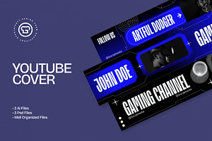 Gaming Youtube Cover, a Social Media Template by graphicook