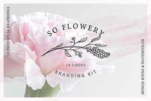 So Flowery Branding Kit Watercolours