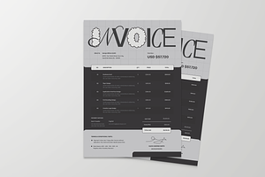 Modern Invoice, a Stationery Template by MMPixelCraft