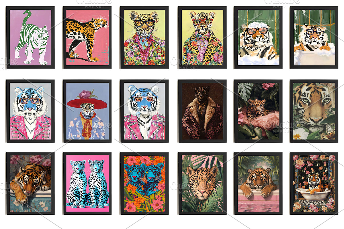 Tiger wall print, animal wall poster, an Animal Photo by Chipshpow Graphics (Photo 5 of 7)