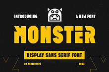 Monster Modern Futuristic Sans Serif