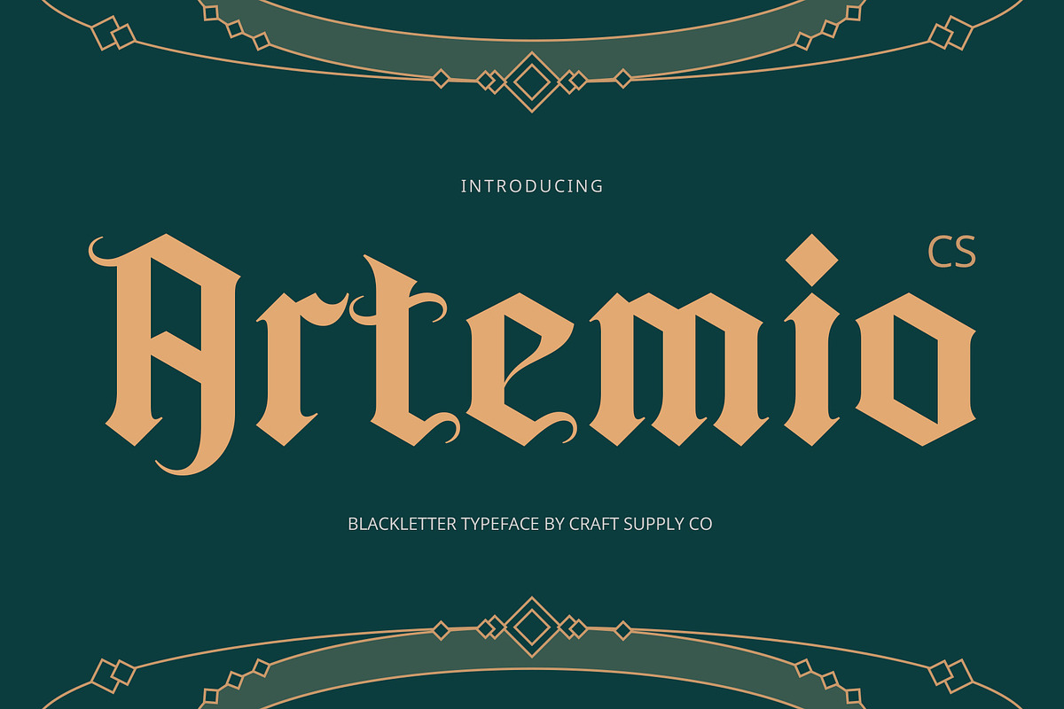 CS Artemio – Blackletter Font, a Blackletter Font by Craft Supply Co. (Photo 1 of 8)