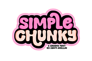 Simple Chunky - Groovy Font, a Handwritten Font by SaktiAvellin (Thumbnail 1 of 7)