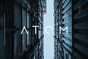 Atom - Sharp edge Future Scifi font, a Sans Serif Font by MoonBandit (Thumbnail 1 of 8)