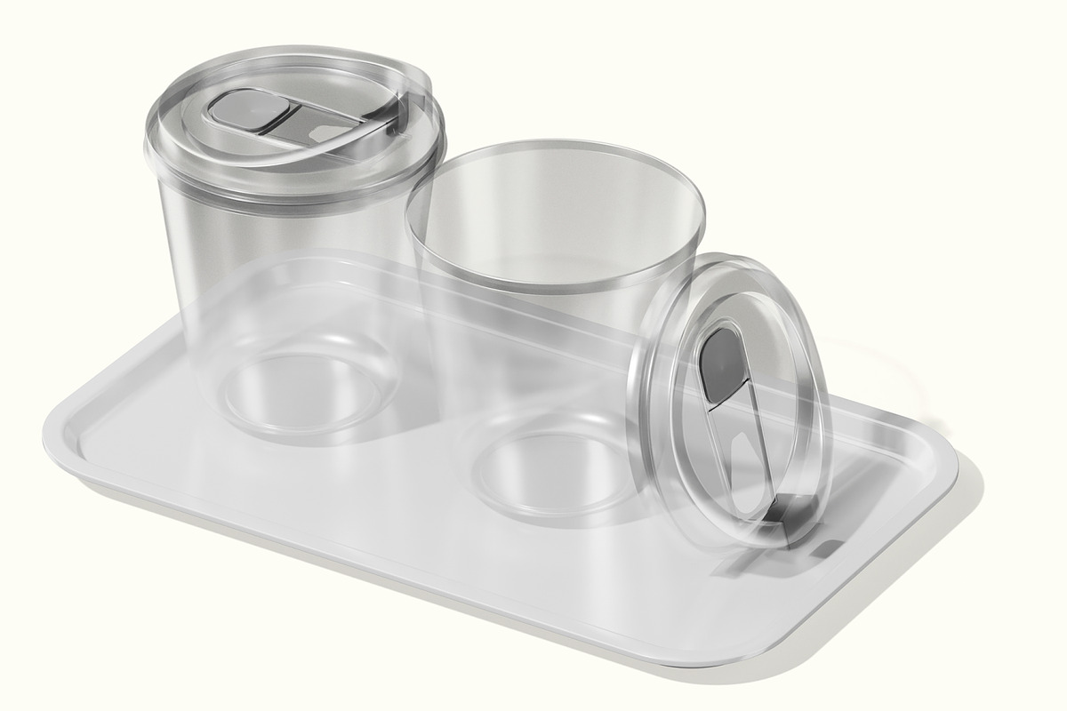 Transparent Cup Mockup, a Packaging Mockup by Unerispace (Photo 3 of 5)