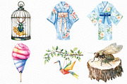 Watercolor Japanese Summer Vacation, an Illustration by Craft Nest (Thumbnail 5 of 6)