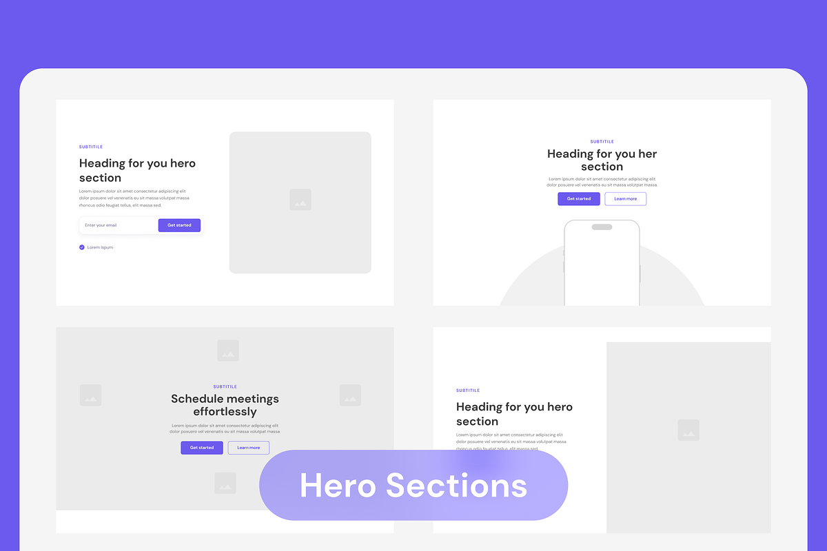 Website Wireframes Kit In Figma, a Wireframe Template by nwdigitalstore (Photo 3 of 8)