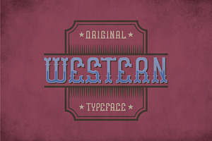 Western Vintage Label Typeface