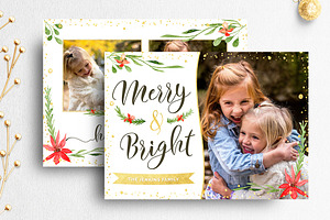 Christmas Card Photographer Template