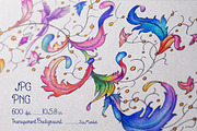 Colored Pencils illustration, a Decorative Illustration by ZiziMarket (Thumbnail 1 of 3)