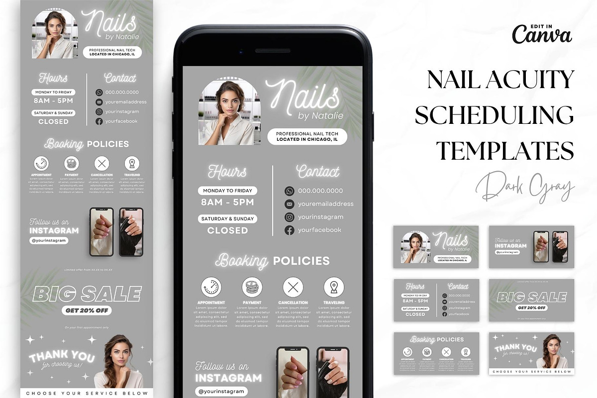 Nail Tech Acuity Scheduling • Canva