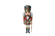 Nutcracker Christmas Sublimation, a Seasonal Illustration by Creative design (Thumbnail 4 of 6)