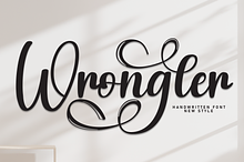 Wrongler | Script Font