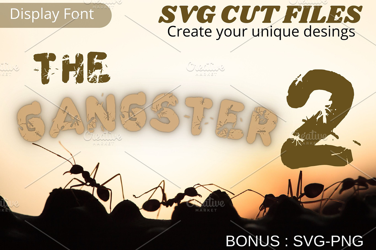 The Gangster2, Ant Font, Insect Font, a Font by Tattoo Worker Studio (Photo 1 of 4)