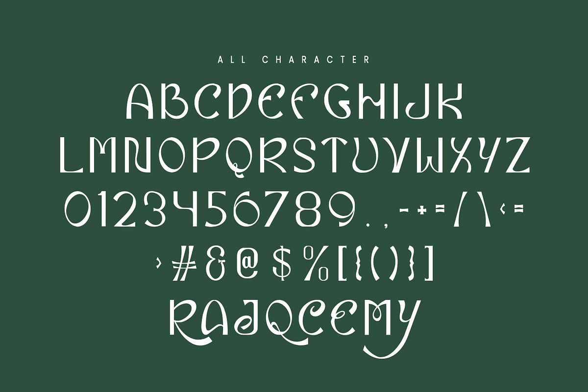 Eiclare Decorative Display Font, a Handwritten Font by Maulana Creative (Photo 2 of 7)