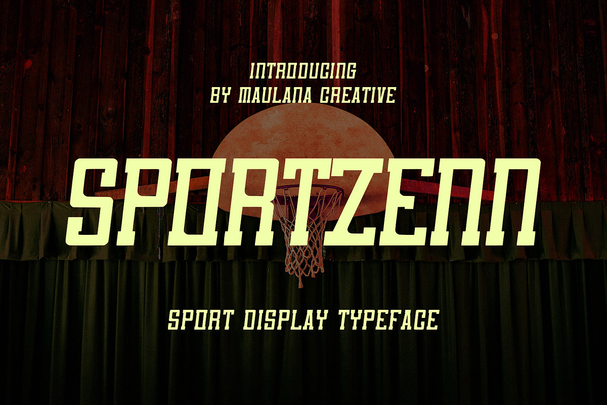 Sportzenn Bold Athletic Sport Font, a Slab Serif Font by Maulana Creative (Photo 1 of 7)