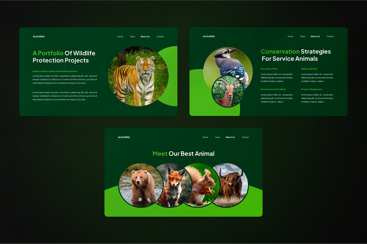 Animal Conservation Google Slide, a Presentation Template by SquidPixey (Photo 5 of 7)