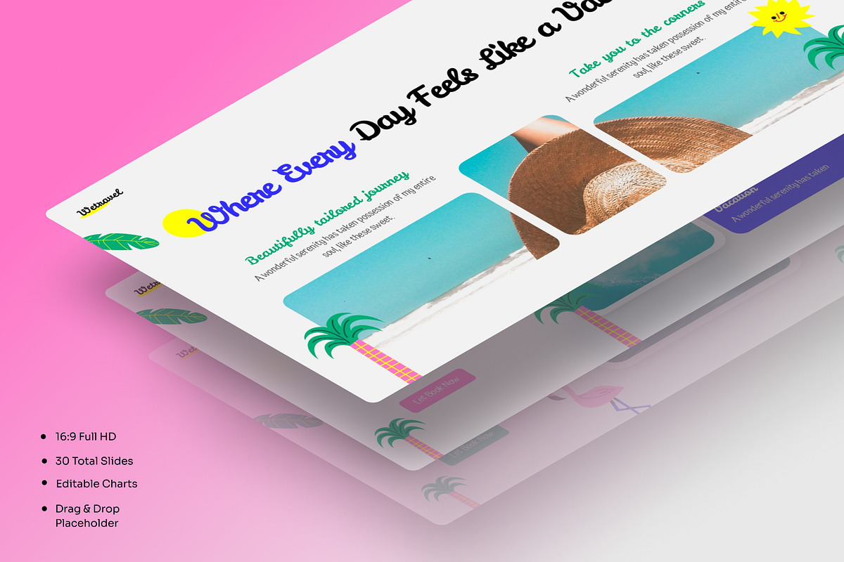 Creative Summer PowerPoint Template, a Presentation Template by Premast (Photo 2 of 5)