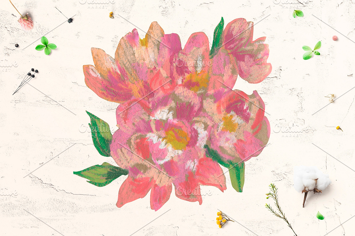 Peonies Clipart, an Illustration by Lucyinyourheart (Photo 5 of 5)