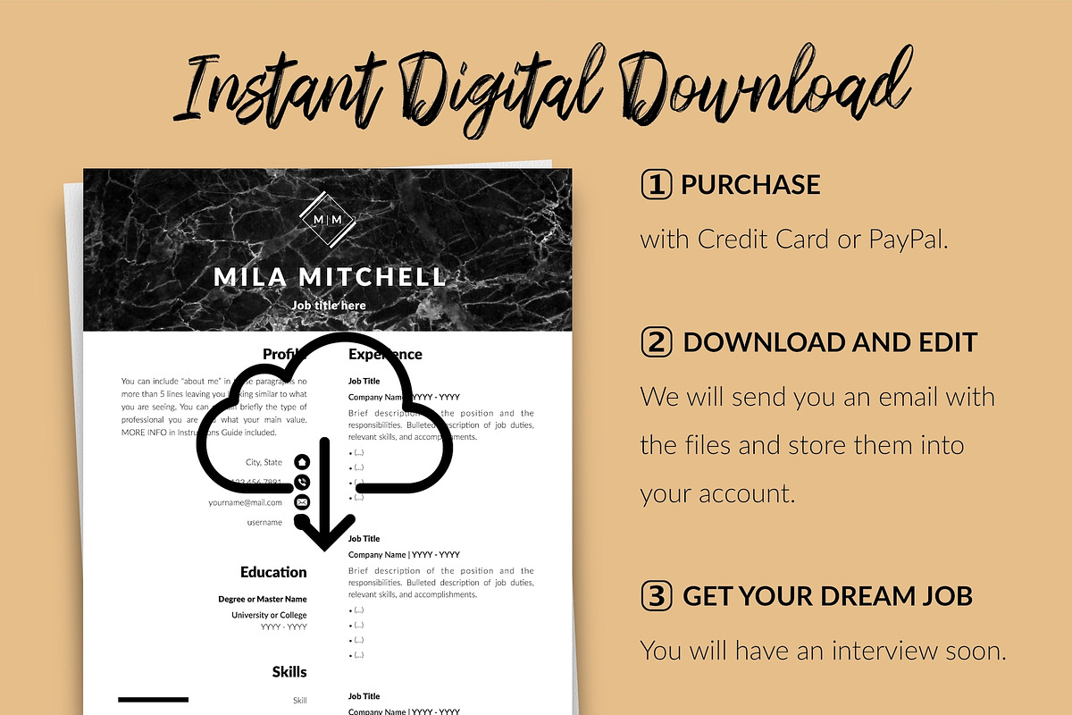 Modern Resume Design / CV - Mila, a Resume Template by Templates Design Co. (Photo 14 of 17)