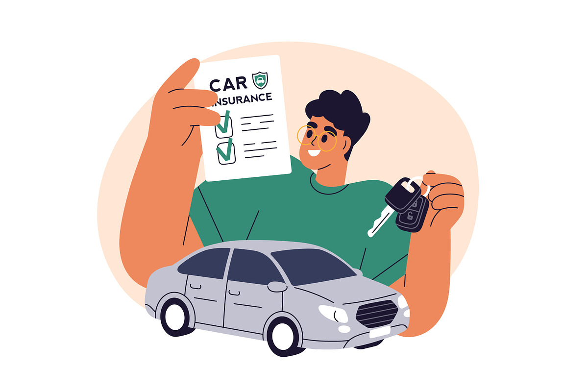 Car insurance coverage concepts set, a Transportation Illustration by Good Studio (Photo 2 of 5)