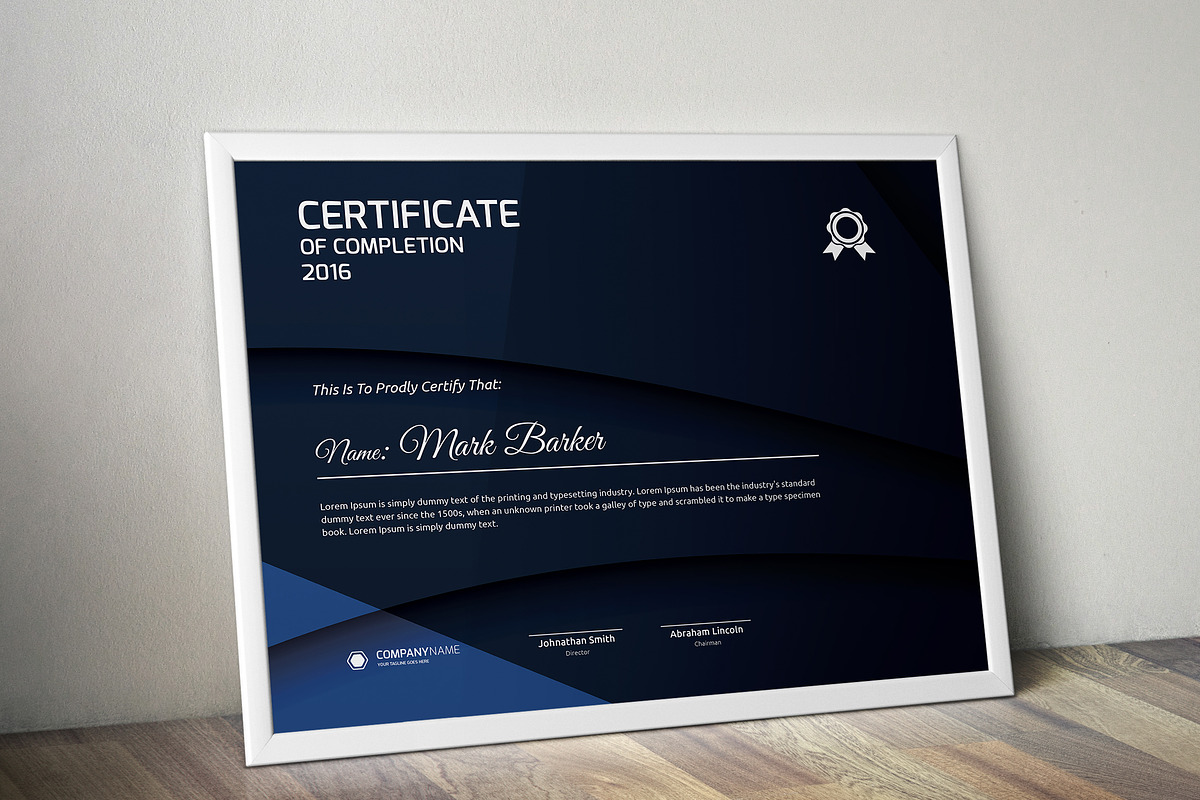 Certificate Word | PSD | AI, a Stationery Template by Curve Design (Photo 2 of 3)