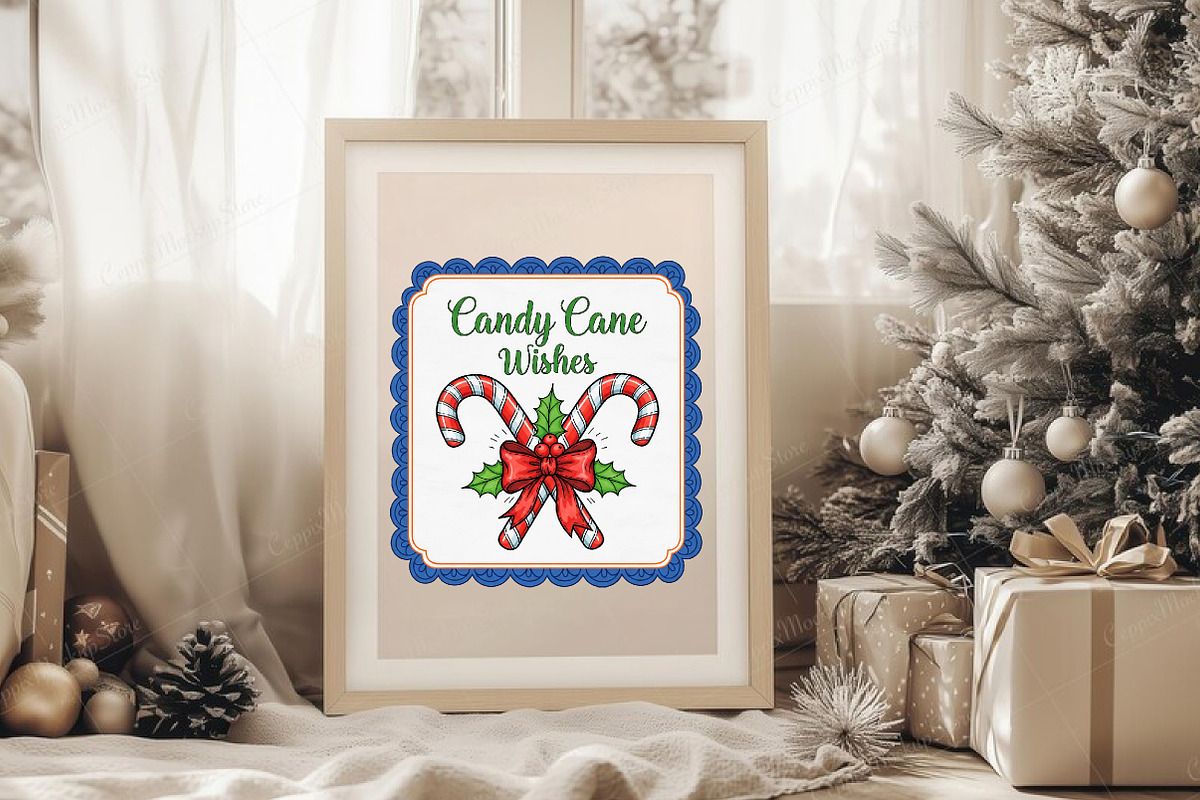 Christmas Candy Cane  PNG, an Illustration by CreationArt (Photo 2 of 4)
