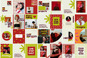 Bold Red Instagram Template Kit, a Social Media Template by Yaaas Design (Thumbnail 6 of 12)