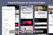 Digital Agency Website UI KIT Figma, an UI Kit Template by AtelierDuVow (Thumbnail 5 of 5)