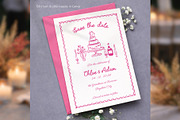 Wedding Save the Date Canva bd003, an Invitation Template by TyphoonStudio (Thumbnail 5 of 9)