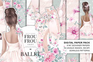 Ballet Digital Paper Pack