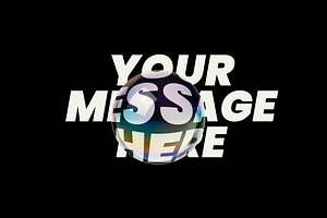 Bubble Text Effect, a Mockup by Luuqas Design