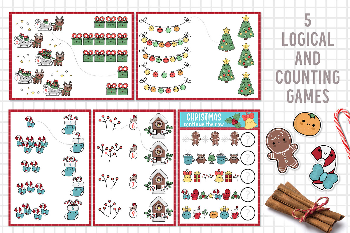 Kawaii Christmas games, an Animal Illustration by Lexi Claus (Photo 6 of 12)