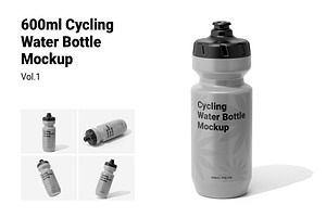 Cycling Water Bottle Mockup Vol.1, a Packaging Mockup by Akebareee
