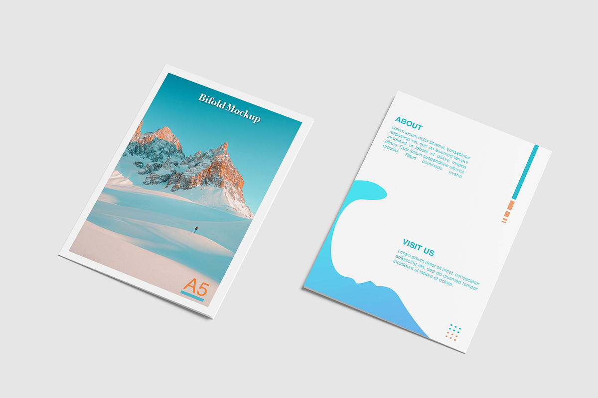 A5 Bifold Brochure Mockup, a Print Template by rahmatmoscae (Photo 6 of 8)