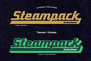 Steampk - Atomic Geometric Script, a Script Font by Luna Shop (Thumbnail 3 of 7)