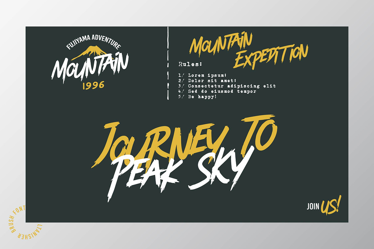 Tanisher | Urban Brush Font, a Script Font by Denustudios (Photo 9 of 14)