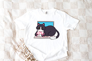 Tuxedo Cat Clipart Bundle, an Animal Illustration by Victoruler (Thumbnail 6 of 9)