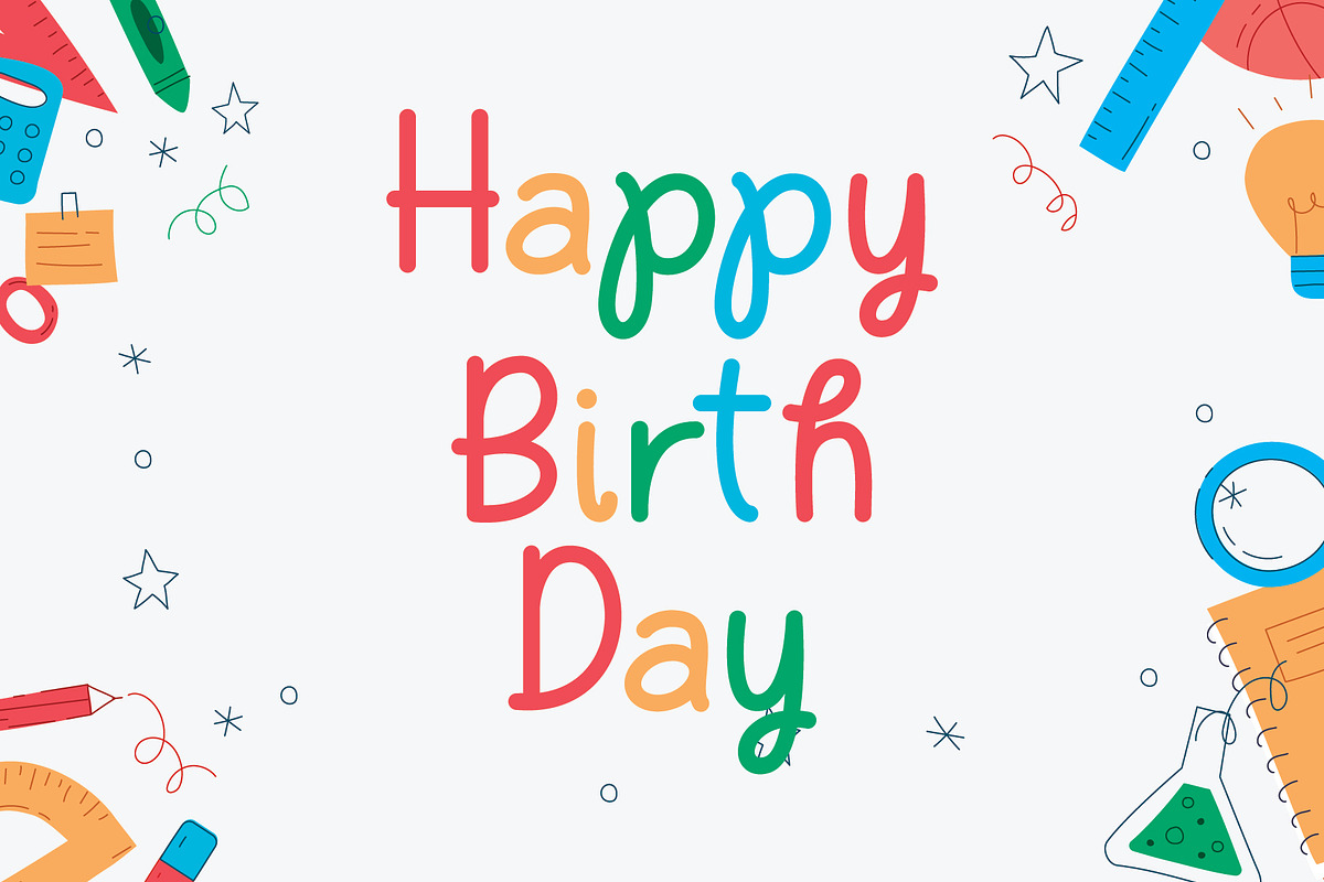 Back To School Monoline Font, a Handwritten Font by Densu Creative (Photo 3 of 9)