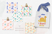 Little Dino. Baby collection, an Animal Illustration by rinaletters (Thumbnail 3 of 10)