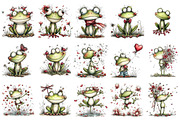 Whimsical Spring Frog Clipart, an Illustration by OK Design (Thumbnail 3 of 6)