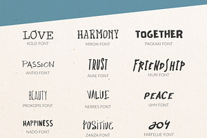 Handwritten Font Bundle Pack